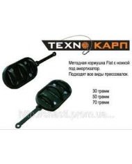 Texnocarp Методная кормушка Flat с ножкой под амортизатор 30гр