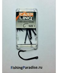 Крючки CARP LINQ ANTI SNAG HOOK №1 black nickel (6шт)