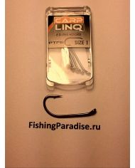 Крючки CARP LINQ PTFE COATED D-RIG HOOK №1 тефлон (6шт)