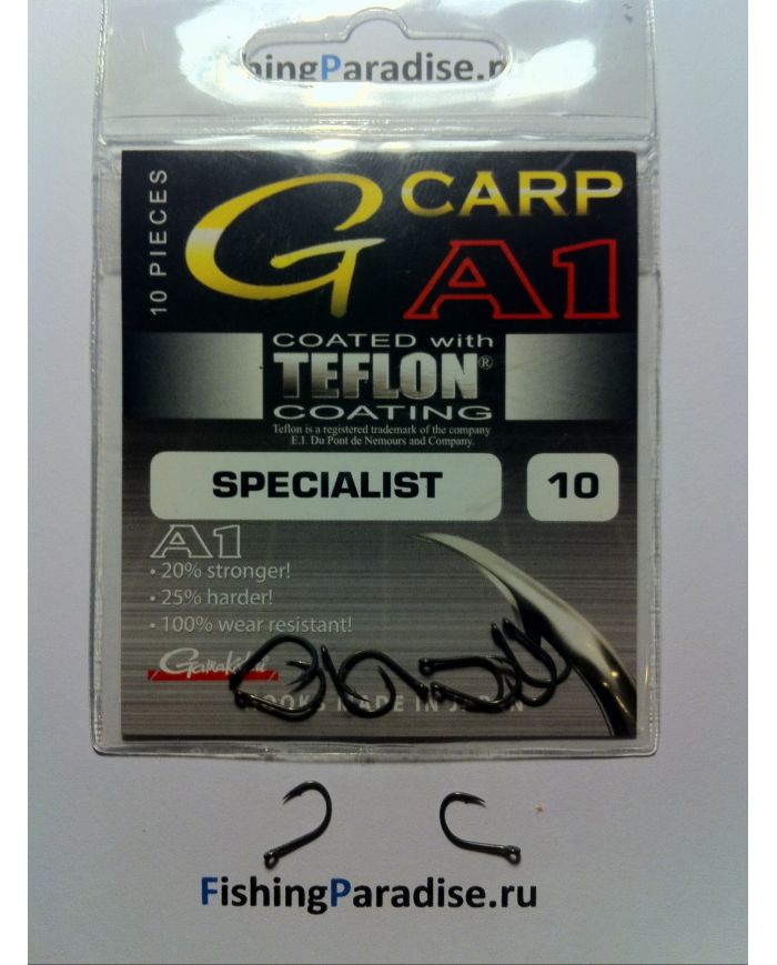 Крючки GAMAKATSU A1 G-CARP Specialist №4 (10шт)