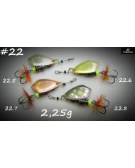 Блесна вращающаяся Вьюнова А.  R22з - 2.25g