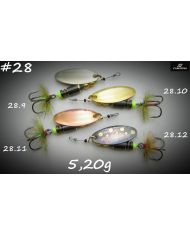 Блесна вращающаяся Вьюнова А.  R28з- 5.20g