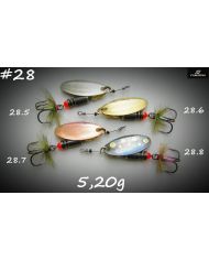 Блесна вращающаяся Вьюнова А.  R28к- 5.20g
