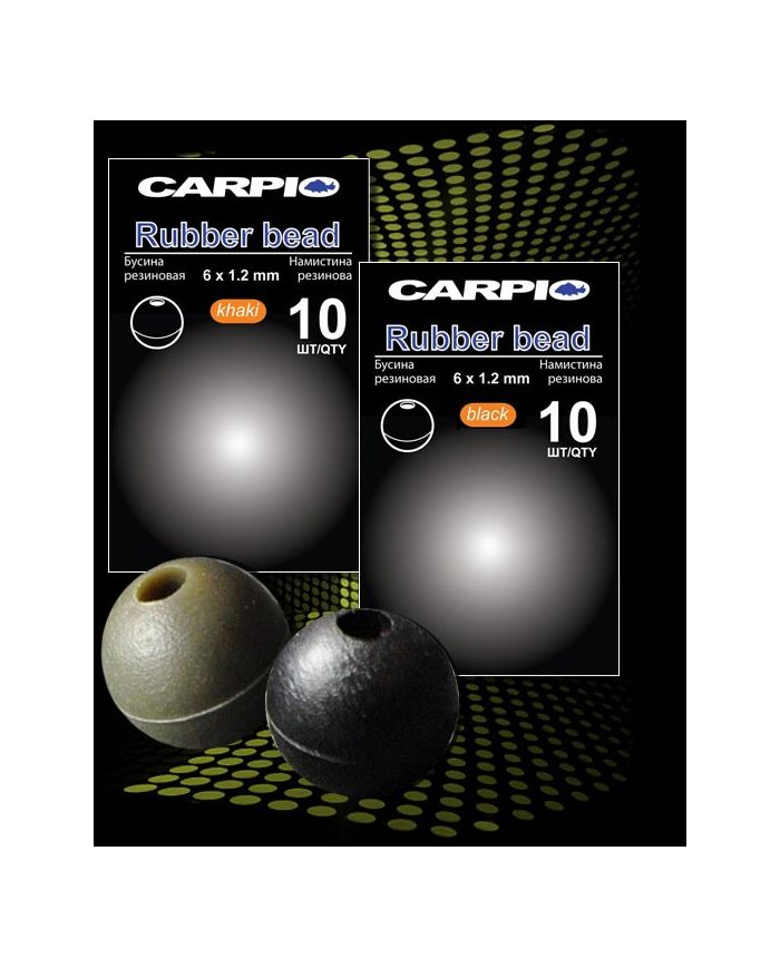 Бусина Резиновая 6Х1.2мм Carpio Rubber Bead Khaki